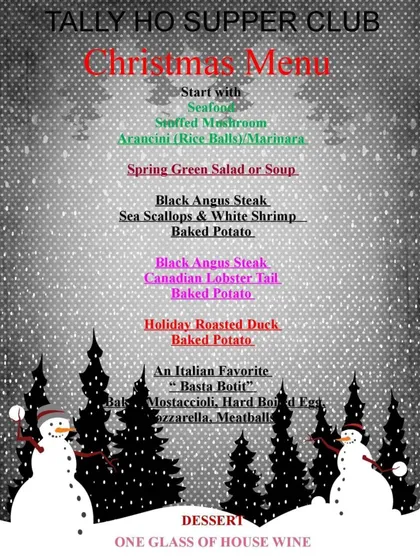 Christmas Menu